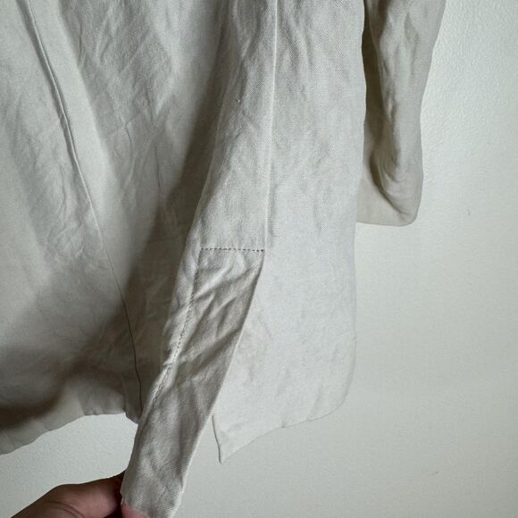 Tommy Bahama Blazer Mens Small Beige Linen Silk Blend Unstructured Casual Jacket - Picture 9 of 10